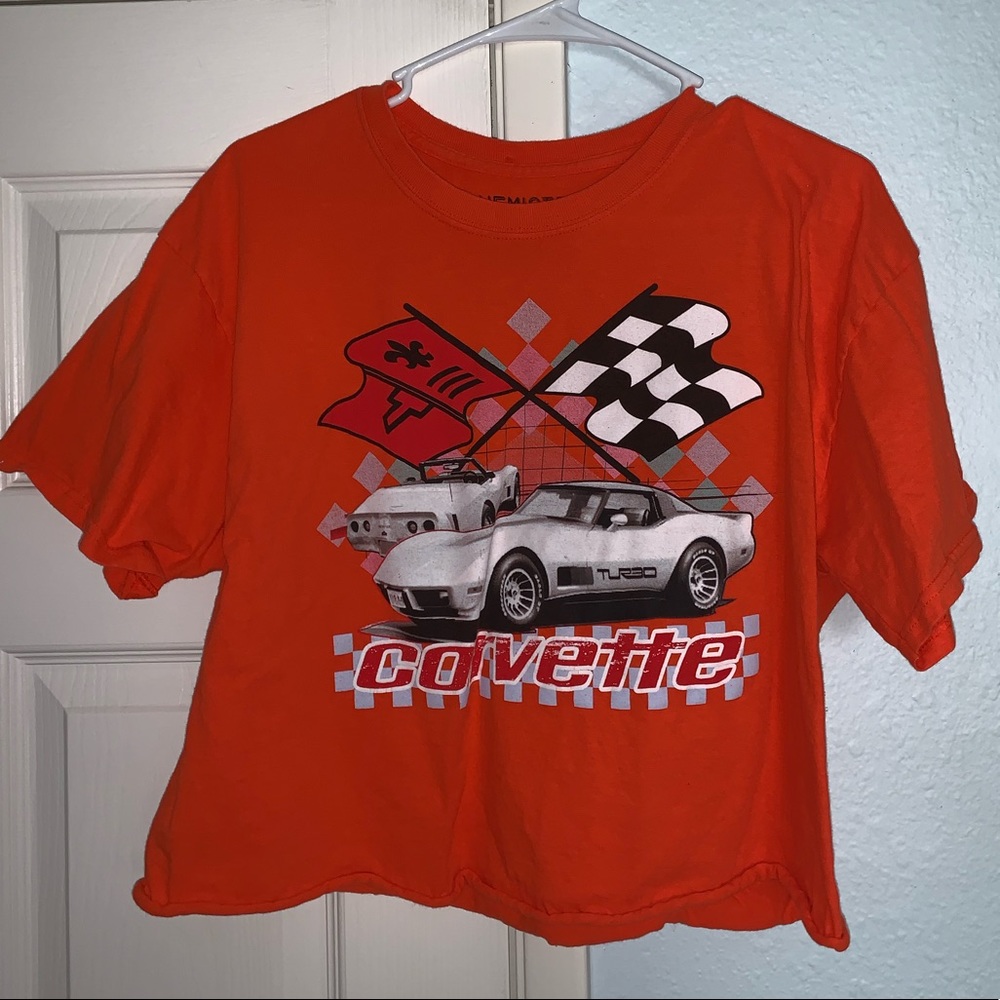 Forever 21 Orange Corvette crop top